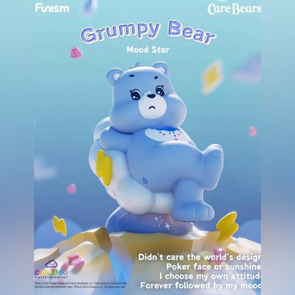 FUNISM- Care Bears ‘Planet of Joy’ series- Grumpy Bear (NIB)